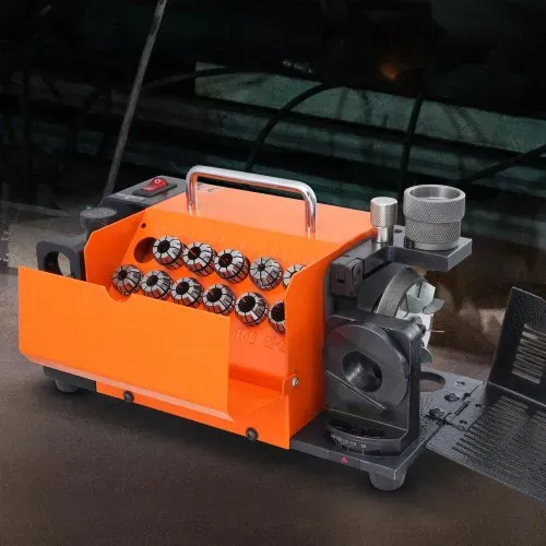 VEVOR MR-13A Bohrerschleifgerät 120 W Bohrerschleifmaschine 4500 U/min Schärfstation Stahl Bohrerschärfgerät 95-135° Einstellbarer Spitzenwinkel 11 Spannzangen Geeignet für Bohrerdurchmesser φ3–13 mm – Bild 7