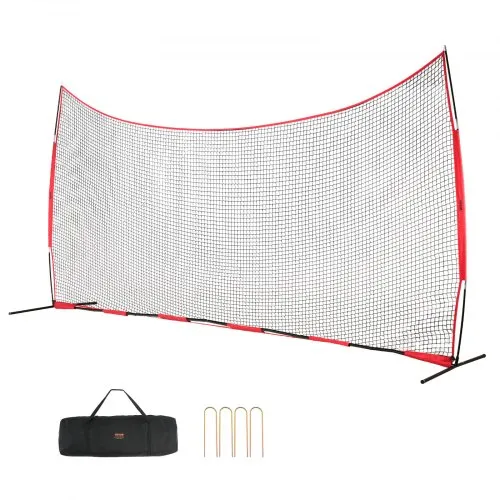 VEVOR Backstop-Netz, 620 x 140 cm Ballsport-Absperrnetz, Übungsausrüstung mit Tragetasche, Schutzschirm für Baseball-, Softball-, Lacrosse-, Fußball- und Hockeytraining, für den Garten VEVOR Backstop-Netz, 620 x 140 cm Ballsport-Absperrnetz, Übungsausrüstung mit Tragetasche, Schutzschirm für Baseball-, Softball-, Lacrosse-, Fußball- und Hockeytraining, für den Garten