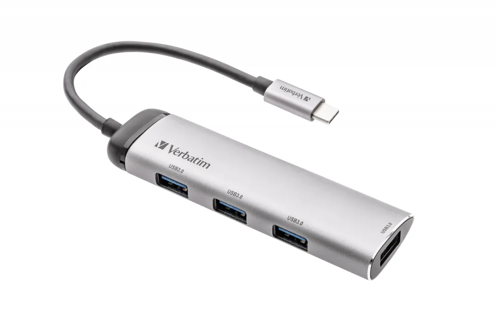 Verbatim USB-C Multiport-Hub 4-Port USB 3.2 Gen 1 Verbatim USB-C Multiport-Hub 4-Port USB 3.2 Gen 1