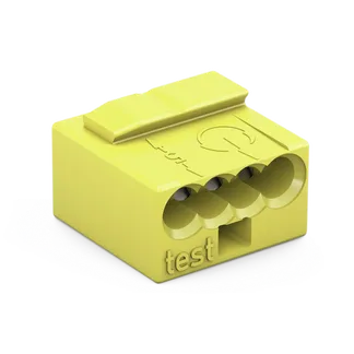 MICRO-Verbindungsdosenklemme WAGO, eindrähtige Leiter, Ø0,8mm, 4 Klemmstellen MICRO-Verbindungsdosenklemme WAGO, eindrähtige Leiter, Ø0,8mm, 4 Klemmstellen