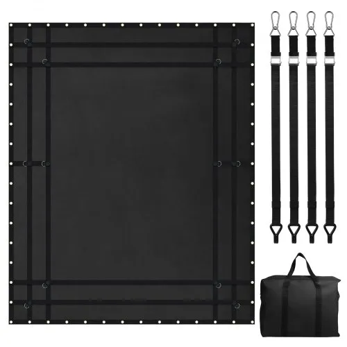 VEVOR Frachtnetz, 305 x 267 mm, LKW-Ladeflächennetz, 4 verstellbare Gurte mit Karabinern und gummibeschichteten Haken, Transportnetz, Gepäcknetz geeignet für Pickup, Jeep, LKW, SUV, Boot (schwarz) VEVOR Frachtnetz, 305 x 267 mm, LKW-Ladeflächennetz, 4 verstellbare Gurte mit Karabinern und gummibeschichteten Haken, Transportnetz, Gepäcknetz geeignet für Pickup, Jeep, LKW, SUV, Boot (schwarz)