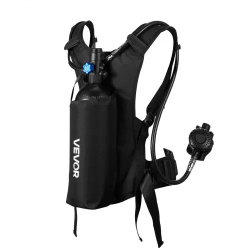 VEVOR Mini-Tauchflasche 2 L, Tragbare Lungenflasche für Unterwasseratmung, Wiederverwendbare Sauerstoffflasche für bis zu 35 Minuten Tauchzeit, Tauchausrüstung mit Rucksack & Tasche – Bild 9