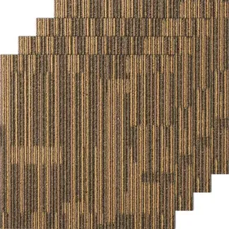 VEVOR Teppichfliesen, 500 x 500 mm, Teppichboden mit angebrachter Polsterung, weich gepolsterte Teppichfliesen, einfache DIY-Installation für Schlafzimmer und Wohnzimmer (12 Stk., gemischtes Braun) VEVOR Teppichfliesen, 500 x 500 mm, Teppichboden mit angebrachter Polsterung, weich gepolsterte Teppichfliesen, einfache DIY-Installation für Schlafzimmer und Wohnzimmer (12 Stk., gemischtes Braun)