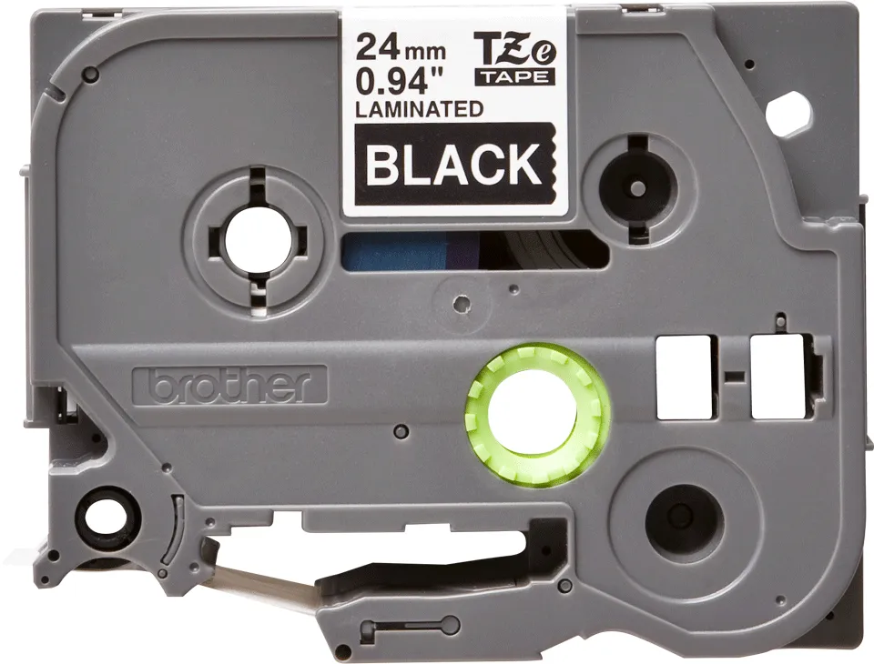 Brother TZE-355 Etiketten erstellendes Band Weiss auf Schwarz – Bild 2