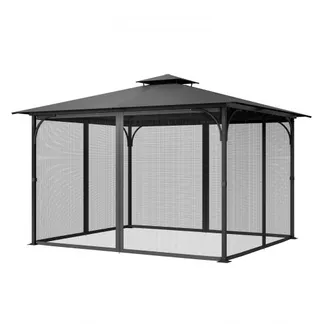 VEVOR Moskitonetz für Pavillon, Mückennetz, passend für 304,8×396,2×207,3 cm große Pavillons, Insektenschutz, 4-teiliger Seitenwand-Pavillonvorhang, mit Doppelreißverschluss (nur Netz) VEVOR Moskitonetz für Pavillon, Mückennetz, passend für 304,8×396,2×207,3 cm große Pavillons, Insektenschutz, 4-teiliger Seitenwand-Pavillonvorhang, mit Doppelreißverschluss (nur Netz)