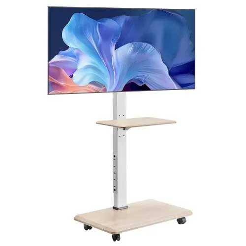VEVOR rollbarer TV-Ständer Fernsehständer für 812,8-1778 mm TVs bis zu 40 kg, 25° Links-Rechts-Drehung & höhenverstellbare TV-Halterung mit Ablage für Schlafzimmer Wohnzimmer (max. 600 x 400 mm) VEVOR rollbarer TV-Ständer Fernsehständer für 812,8-1778 mm TVs bis zu 40 kg, 25° Links-Rechts-Drehung & höhenverstellbare TV-Halterung mit Ablage für Schlafzimmer Wohnzimmer (max. 600 x 400 mm)