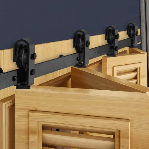 VEVOR Schiebetürsystem faltbare Schiebetüren, 152,4 cm Laufschiene Schiebetürbeschlag, geeignet für vier 35,6 cm große Schrank-, Speisekammer- & Wäschetüren (nicht im Lieferumfang enthalten) VEVOR Schiebetürsystem faltbare Schiebetüren, 152,4 cm Laufschiene Schiebetürbeschlag, geeignet für vier 35,6 cm große Schrank-, Speisekammer- & Wäschetüren (nicht im Lieferumfang enthalten)