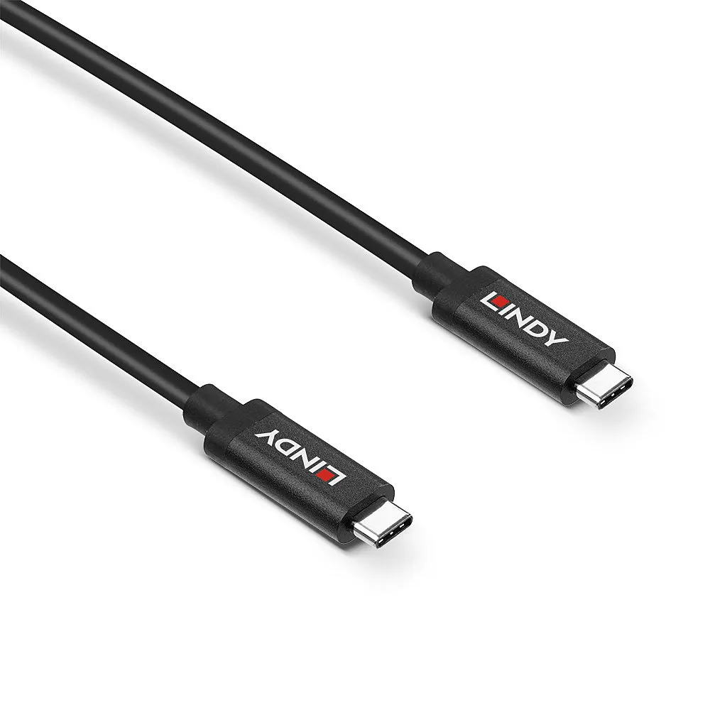 Lindy 43308 USB Kabel USB 3.2 Gen 2 (3.1 Gen 2) 5 m USB C 10 Gbit/s 60 W Schwarz – Bild 3