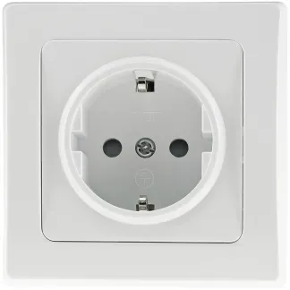 DELPHI Schutzkontakt-Steckdose 250V~/ 16A, inkl. Rahmen, UP, weiß DELPHI Schutzkontakt-Steckdose 250V~/ 16A, inkl. Rahmen, UP, weiß