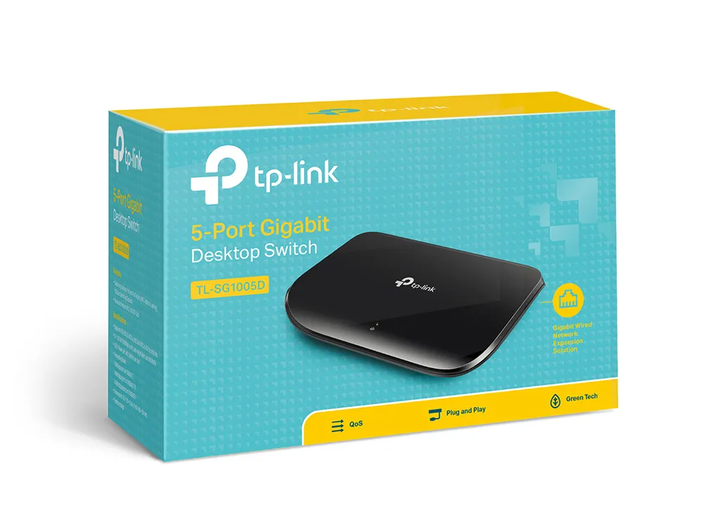 TP-Link TL-SG1005D Netzwerk-Switch Unmanaged Gigabit Ethernet (10/100/1000) Schwarz – Bild 4