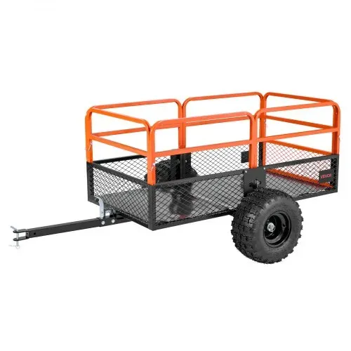 VEVOR Kippanhänger, 800,59 kg, ATV-UTV-Anhänger aus Stahl zum Hinterherziehen, Kipper mit abnehmbarer Rückwand, Gartenanhänger zum Hinterherziehen für Rasenmäher, Traktoren und Gartenabfälle VEVOR Kippanhänger, 800,59 kg, ATV-UTV-Anhänger aus Stahl zum Hinterherziehen, Kipper mit abnehmbarer Rückwand, Gartenanhänger zum Hinterherziehen für Rasenmäher, Traktoren und Gartenabfälle