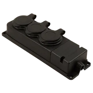 Verteiler-Steckdosenleiste 3fach, IP44 Verteiler-Steckdosenleiste 3fach, IP44