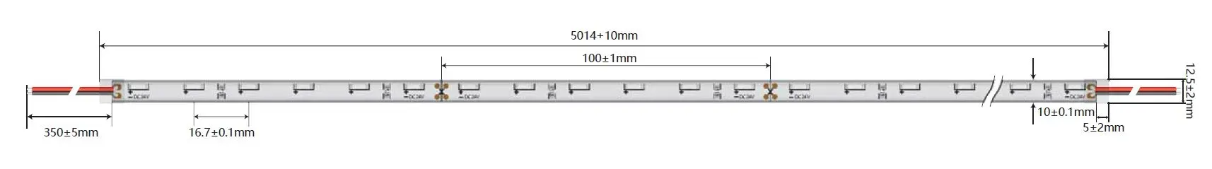 Synergy 21 LED Flex Strip 4020 - 60 NW DC24V 24W IP65 CRI>90 sideview – Bild 2