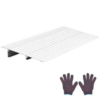 VEVOR Türschwellenrampe, 296x864x59 mm, Rollstuhlrampe aus Aluminiumlegierung mit einer Tragkraft von 360 kg, Bordsteinrampe für Heimtreppen für Rollstühle Roller Gehhilfen Fahrräder Dreiräder VEVOR Türschwellenrampe, 296x864x59 mm, Rollstuhlrampe aus Aluminiumlegierung mit einer Tragkraft von 360 kg, Bordsteinrampe für Heimtreppen für Rollstühle Roller Gehhilfen Fahrräder Dreiräder