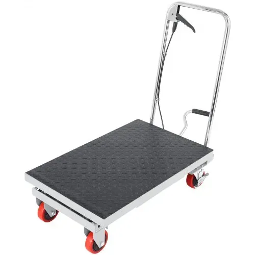 VEVOR Scherenhubtisch hydraulisch 230 kg Tragfähigkeit Hubtischwagen 220–720 mm Hubbereich Hubtisch Werkstatt 700 x 450 mm Plattform Scherenhubwagen Einzelschere Grau Fabriken Lagerhäuser Supermärkte – Bild 8
