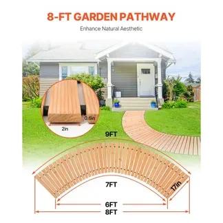 VEVOR Rollweg Gartenweg 253×43 cm, Ausrollbarer Holzweg, Gehweg aus Zedernholz mit Drahtseilverbindung, Holztritt, Gartentritt, dekorative Trittplatten für die Strandpromenade, Hinterhof, Terrasse VEVOR Rollweg Gartenweg 253×43 cm, Ausrollbarer Holzweg, Gehweg aus Zedernholz mit Drahtseilverbindung, Holztritt, Gartentritt, dekorative Trittplatten für die Strandpromenade, Hinterhof, Terrasse