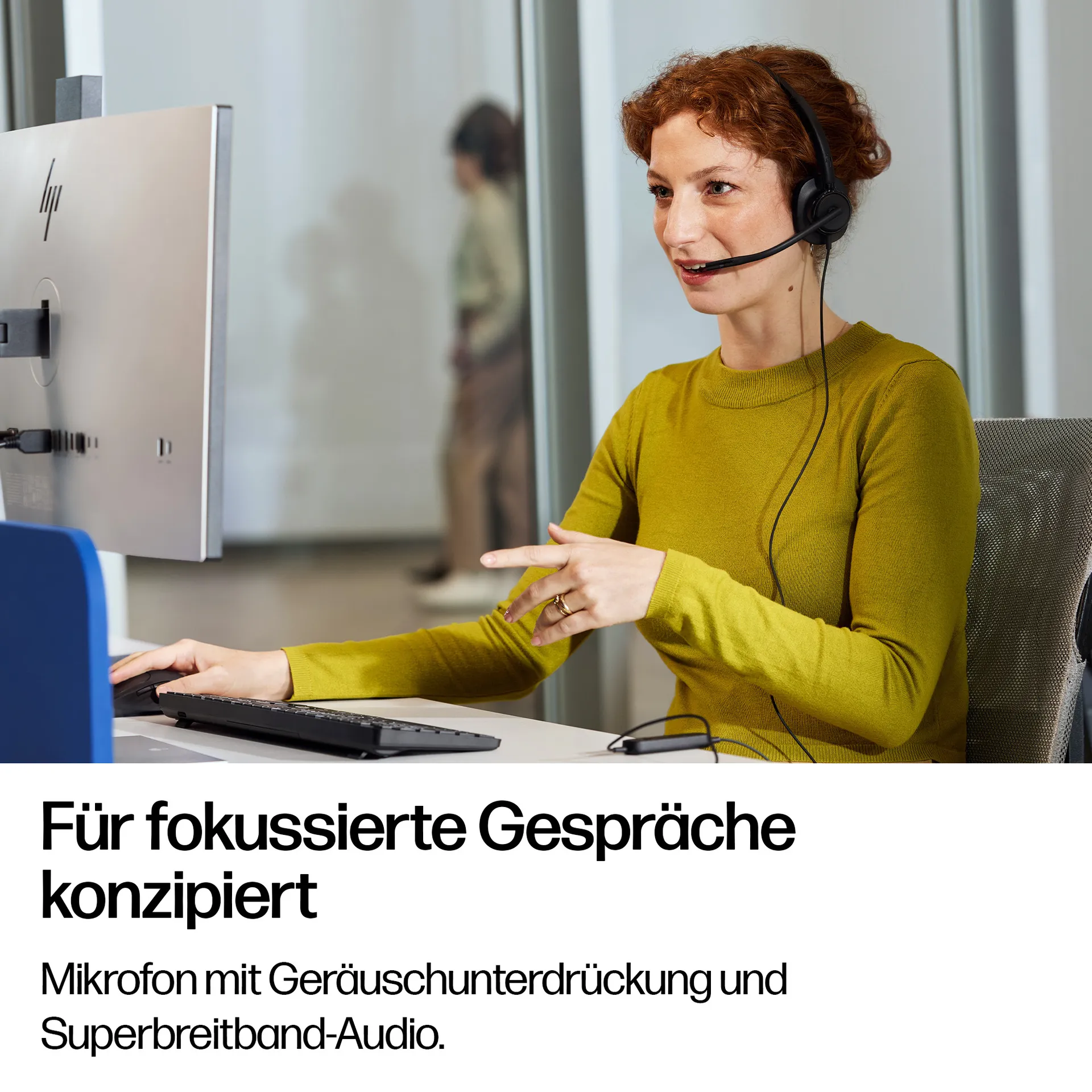 HP Poly Mission 425 kabelgebundenes Stereo-USB-Headset (unverpackt) – Bild 4