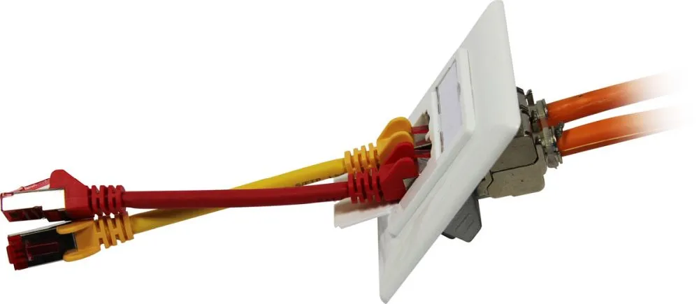 Keystone, Modulträger, UP Dosen für 2xTP-Modul, Reinweiss, designfähig UAE, Synergy 21, – Bild 3