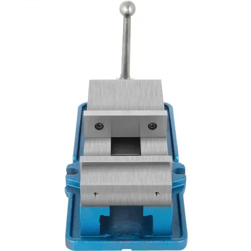 VEVOR Maschineschraubstock Metall, 40 mm Höhe Maschinenschraubstock Fräsmaschinen, 125 mm Öffnung Bohrmaschinen Schraubstock aus Stahl, 24 KN Max. Spannkraft CNC Schraubstock, Werkbank Schraubstock – Bild 10