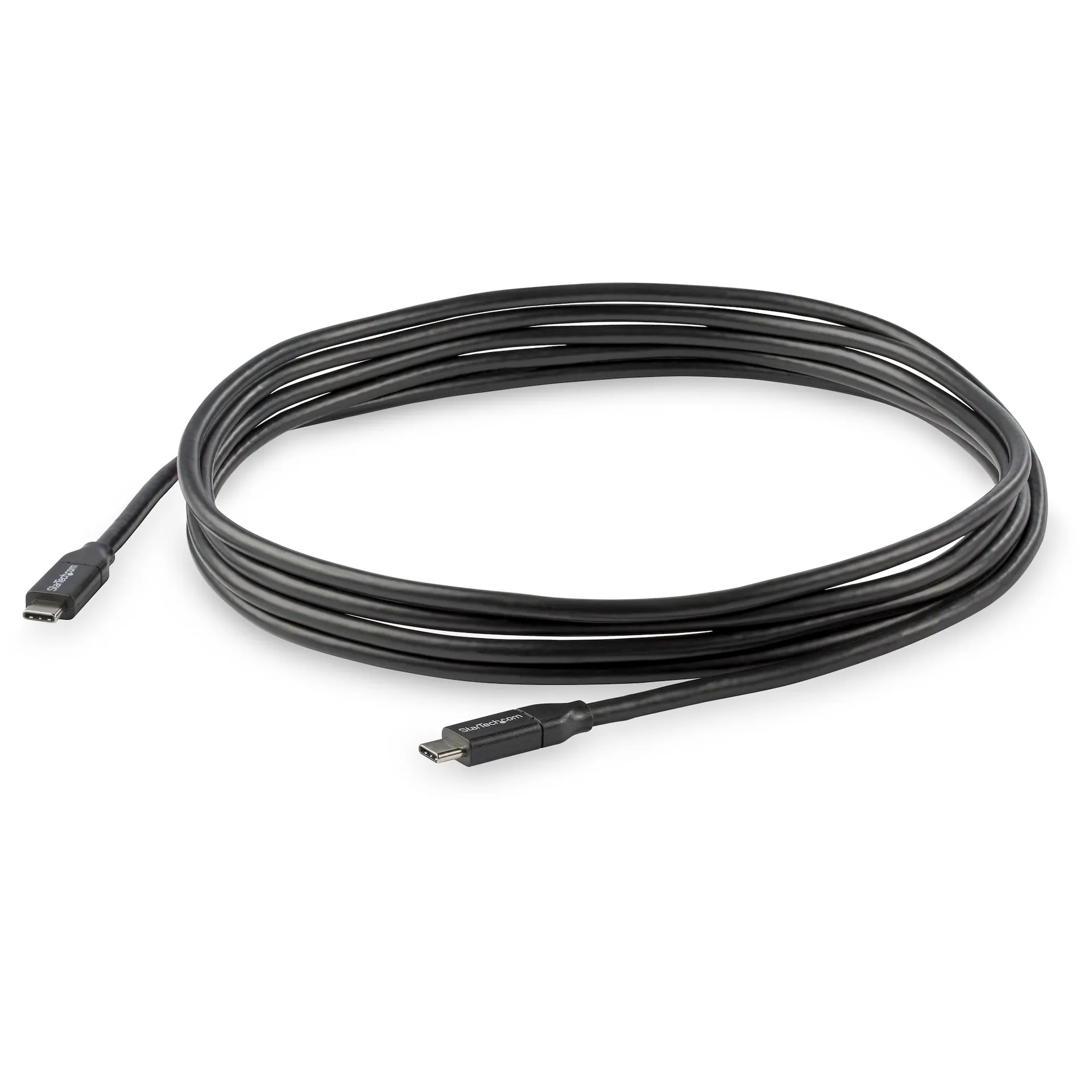 StarTech.com 3m USB-C-Schnellladekabel, Laden und Synchronisieren, 100W (5A) Power Delivery, USB 2.0, USB-IF-zertifiziert, Schwarz - USB C Ladekabel – Bild 4