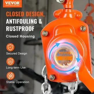 VEVOR Mini Hebelzug 0,5T Tragfähigkeit Kettenzug 260N Zugkraft Flaschenzug 1,40m Hubhöhe Ratschenzug Hebezug aus Stahl G80-Kette Weston Doppelklinkenbremse 360° drehbarer Haken Handkettenzug VEVOR Mini Hebelzug 0,5T Tragfähigkeit Kettenzug 260N Zugkraft Flaschenzug 1,40m Hubhöhe Ratschenzug Hebezug aus Stahl G80-Kette Weston Doppelklinkenbremse 360° drehbarer Haken Handkettenzug