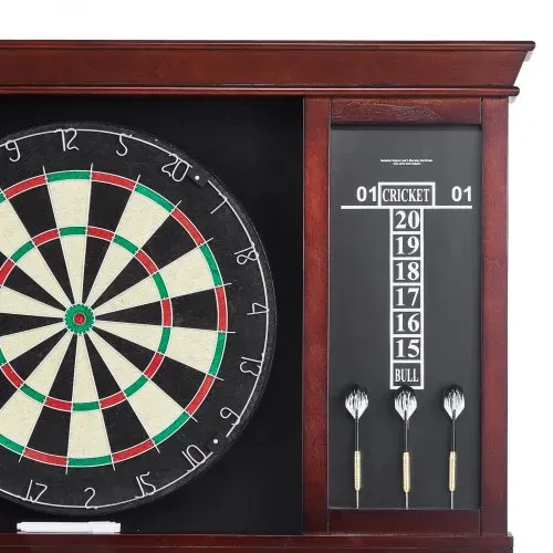 VEVOR Dartboard spielbereites Paket, Dartboard-Schrankset in offizieller Größe, Dartscheibe 45 x 3,8 cm, Dartschrank mit Stahlspitze, komplett mit sämtlichem Zubehör, für Cricket-Spiele – Bild 10
