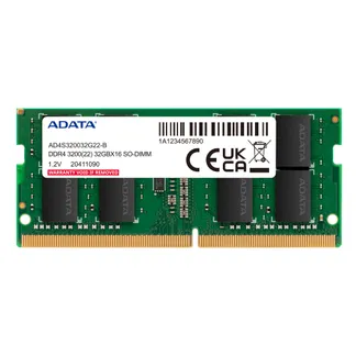 ADATA AD4S32008G22-DTGN Speichermodul 16 GB 2 x 8 GB DDR4 260-pin SO-DIMM ADATA AD4S32008G22-DTGN Speichermodul 16 GB 2 x 8 GB DDR4 260-pin SO-DIMM