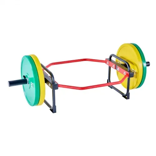 VEVOR Trap Bar Hexagon Hantelstange Langhantel 50 mm 240 kg Tragkraft, Gewichtheben und Krafttrainingsgerät, Heimfitnessstudio für Kniebeugen Kreuzheben Schulterdrücken, Rot – Bild 8