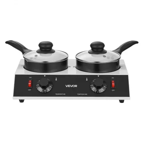 VEVOR Schokoladenschmelzmaschine 2 x 1-Liter-Töpfe Schokoladenschmelztopf für Familienfeiern Feste und Hausgemachte Desserts, mit Separater Temperaturregelung, PTC-Heizung und Antihaftbeschichtung – Bild 9