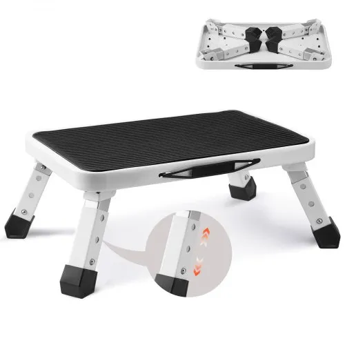 VEVOR Haushaltsleiter 450x310x166mm Trittleiter faltbar aus Stahl Stehleiter 1 Stufe Stufenleiter 150kg Tragfähigkeit Klapptritt 170-188-216mm Höhenverstellbar Küchenleiter Rutschfest Tritthocker VEVOR Haushaltsleiter 450x310x166mm Trittleiter faltbar aus Stahl Stehleiter 1 Stufe Stufenleiter 150kg Tragfähigkeit Klapptritt 170-188-216mm Höhenverstellbar Küchenleiter Rutschfest Tritthocker