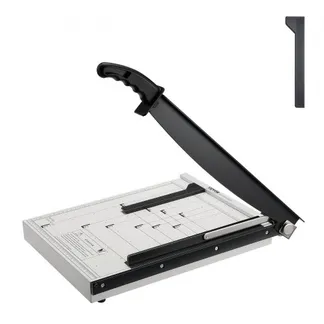 VEVOR Papierschneider Hebelschneider, 381 mm Max. Schnittbreite Manuelle Papierschneidemaschine, 16 Blätter Kapazität, mit Schutzschiene / Klingenarretierung, ideal für Zuhause, Büro, Schule VEVOR Papierschneider Hebelschneider, 381 mm Max. Schnittbreite Manuelle Papierschneidemaschine, 16 Blätter Kapazität, mit Schutzschiene / Klingenarretierung, ideal für Zuhause, Büro, Schule