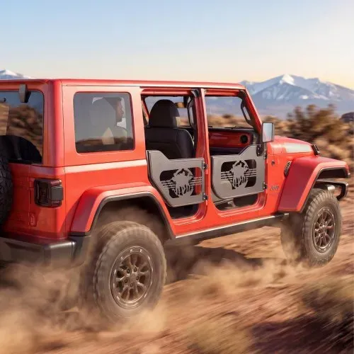 VEVOR Röhrentüren 4-türig, Kompatibel mit Jeep Wrangler JL (2018-2026) & Gladiator JT (2020-2026), Offroad-Halbtüren aus Stahl (Vorne & Hinten) mit DOT-zertifizierten Außenspiegeln, Rohrrahmentüren – Bild 7