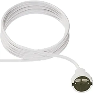 Bachmann Kabel, Verlängerung, Dose(CEE7)->Stecker(CEE7), 4m, weiss, Bachmann Kabel, Verlängerung, Dose(CEE7)->Stecker(CEE7), 4m, weiss,