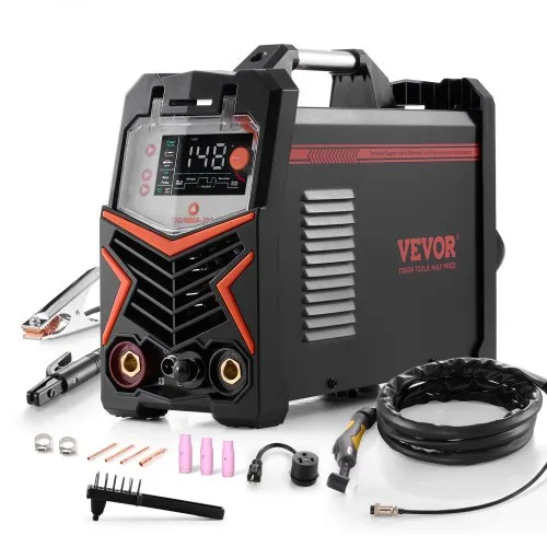 VEVOR WIG-Schweißgerät, 3-in-1-Schweißer (großes LED-Display) – DC WIG/DC Puls WIG/MMA (Stick), Elektroschweißgerät mit IGBT-Inverter-Hochfrequenzstart VEVOR WIG-Schweißgerät, 3-in-1-Schweißer (großes LED-Display) – DC WIG/DC Puls WIG/MMA (Stick), Elektroschweißgerät mit IGBT-Inverter-Hochfrequenzstart