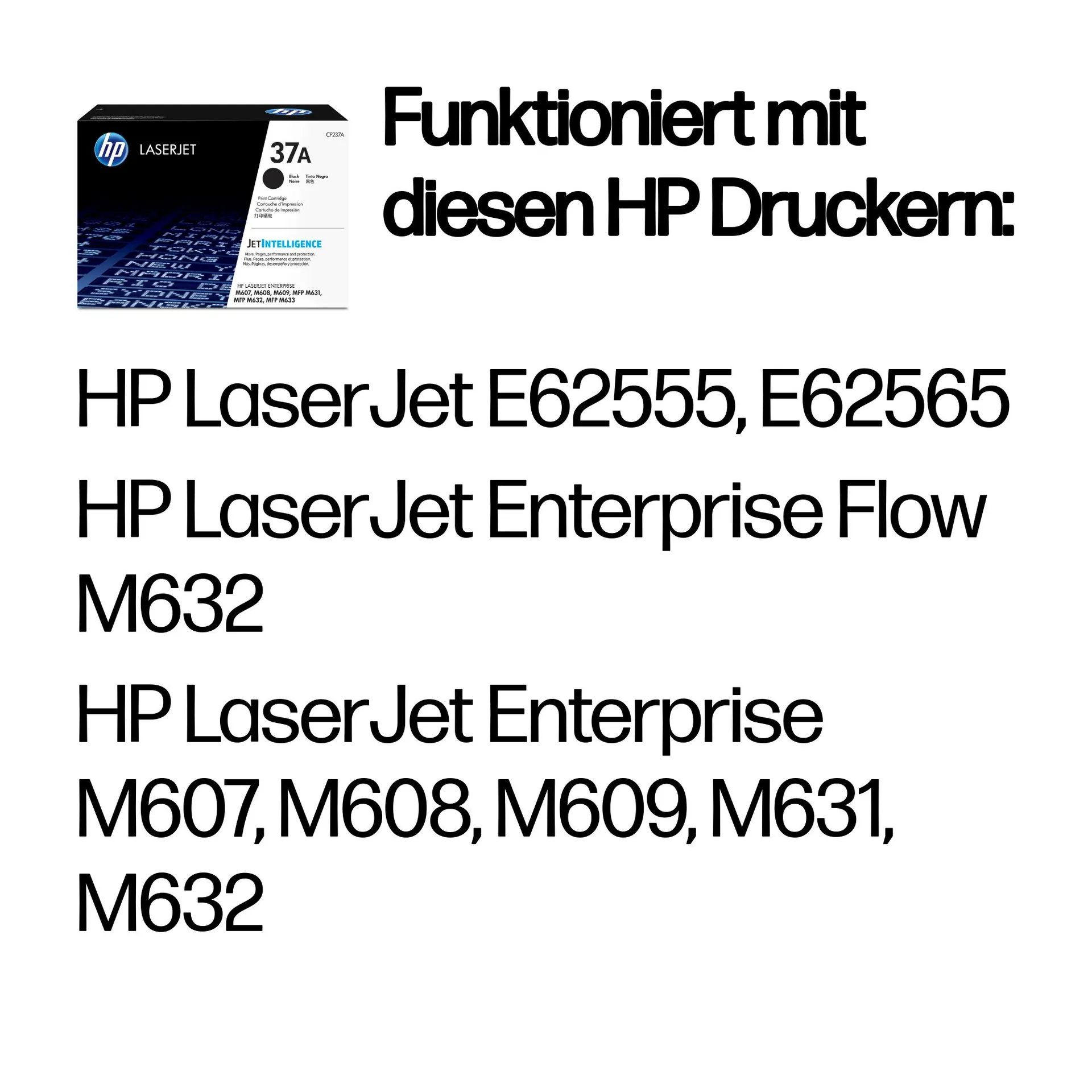 HP 37A Schwarz Original LaserJet Tonerkartusche – Bild 2
