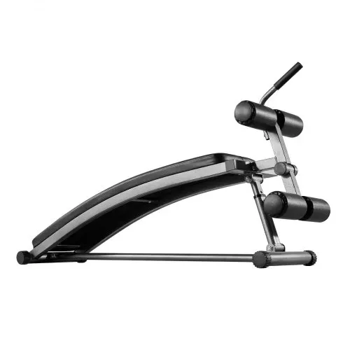 VEVOR Sit Up Bank, gebogene Bauchmuskelbank 6-stufig Höhenverstellbar (132 x 42 x 85 cm) Rückentrainer (272 kg belastbar) für Heimtraining im Fitnessstudio Krafttraining Ganzkörpermuskeltraining – Bild 9