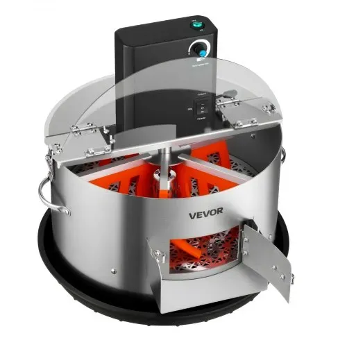 VEVOR Erntemaschine, 2-in-1, manuell und elektrisch, 370 mm Knospenschneider mit Edelstahlklingen, Nass- & Trocken-Hydrokultur-Schneidemaschine mit Tablett, für Pflanzenknospen & Blumen – Bild 9