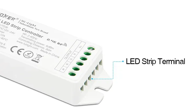 MiBoxer FUT038M LED Controller RGB-W 2,4GHz DC12/24V für LED Strips – Bild 8