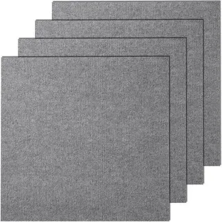 VEVOR Teppichfliesen zum Abziehen und Aufkleben, 61 x 61 cm, selbstklebende Teppichbodenfliesen, weich gepolsterte Teppichfliesen, DIY-Installation für Schlafzimmer, Wohnzimmer, (9 Stk., Hellgrau) VEVOR Teppichfliesen zum Abziehen und Aufkleben, 61 x 61 cm, selbstklebende Teppichbodenfliesen, weich gepolsterte Teppichfliesen, DIY-Installation für Schlafzimmer, Wohnzimmer, (9 Stk., Hellgrau)