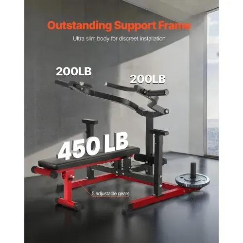 VEVOR Brustpresse, 204 kg belastbares Bankdrückset, verstellbare flache Schrägbank mit unabhängigen konvergierenden Armen, obere Brust-Ausrüstung, Heim-Fitnessgerät für Brust Bauchmuskeltraining VEVOR Brustpresse, 204 kg belastbares Bankdrückset, verstellbare flache Schrägbank mit unabhängigen konvergierenden Armen, obere Brust-Ausrüstung, Heim-Fitnessgerät für Brust Bauchmuskeltraining