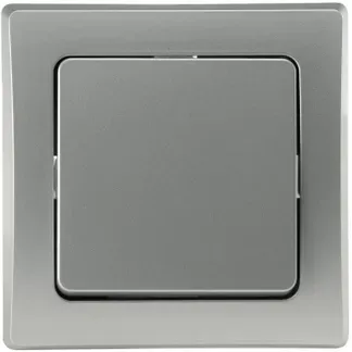DELPHI Wechsel-Schalter 250V~/ 10A, inkl. Rahmen, UP, silber DELPHI Wechsel-Schalter 250V~/ 10A, inkl. Rahmen, UP, silber