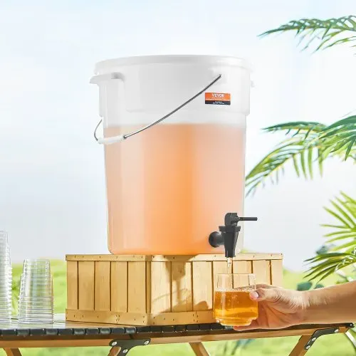 VEVOR Getränkespender, 19 L Getränkespender für Partys, Saftspender aus Kunststoff mit Zapfhahn & Deckel, Eistee-Limonadensaft-Wasserspender, für Restaurants, Hotels, Partys – Bild 7