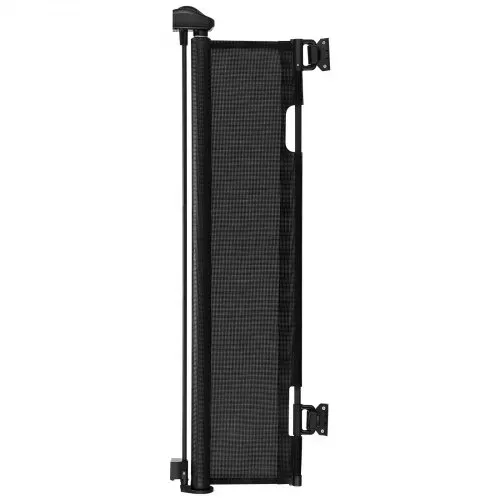 VEVOR einziehbares Babygitter Hundegitter ausziehbar auf 145 cm (B) / 980 mm (H), Treppenschutzgitter mit Sicherheitsschloss, Schutzgitter aus Netzgewebe für Treppen Flure drinnen/draußen, Schwarz – Bild 8