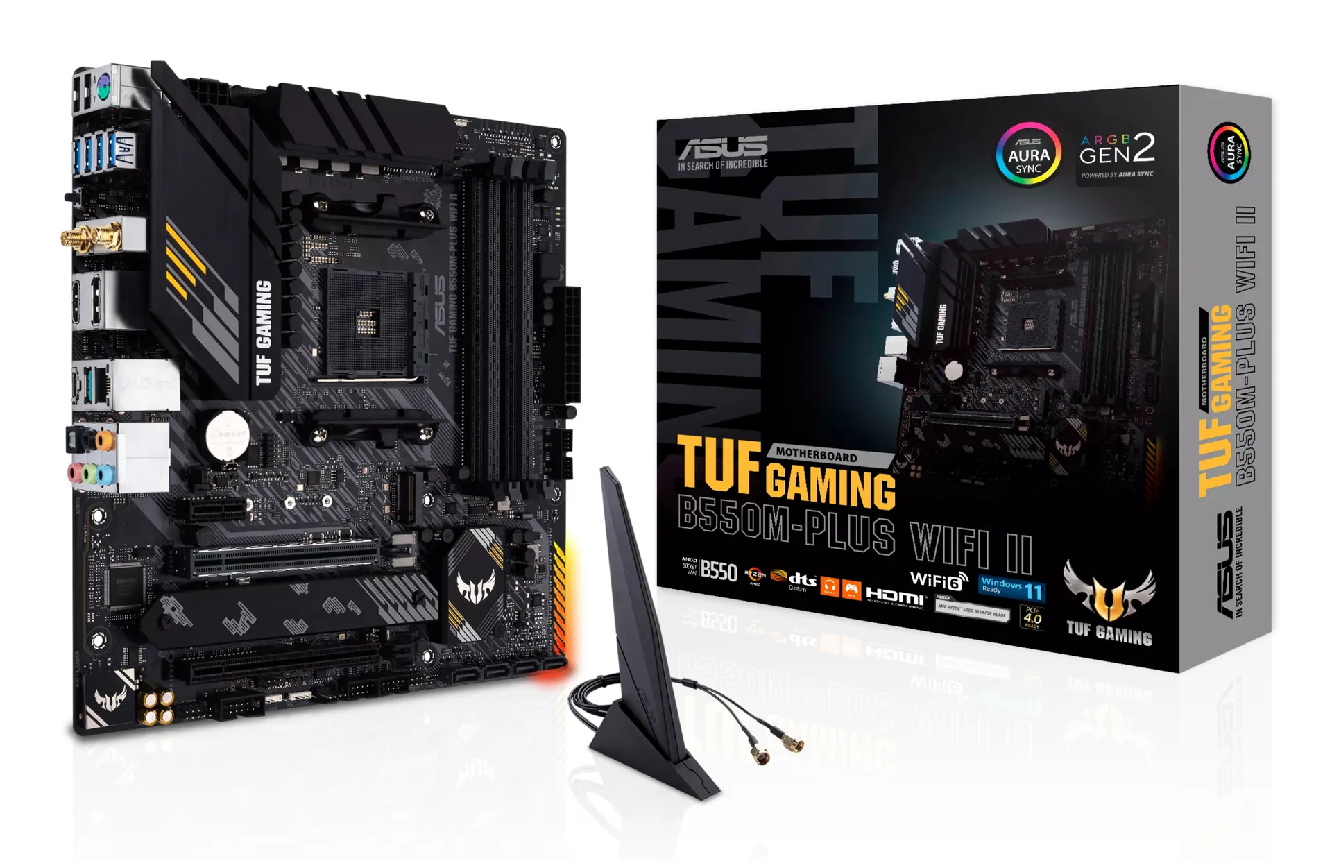 ASUS TUF GAMING B550M-PLUS WIFI II AMD B550 Sockel AM4 micro ATX ASUS TUF GAMING B550M-PLUS WIFI II AMD B550 Sockel AM4 micro ATX