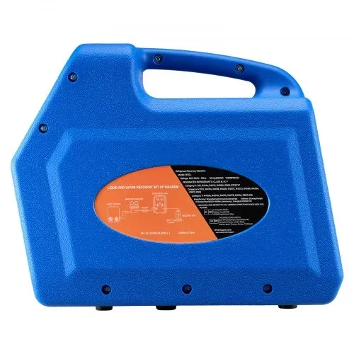 VEVOR Kältemittelabsauggerät Tragbare Kältemittel Absaugstation, 220V/50Hz 1450 U/min. 3/4 PS mit Einzylinder Absauganlage für Kältemittel A1 & A2L, Rückgewinnungsgerät für KFZ- & Hausklimaanlagen – Bild 10