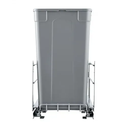 VEVOR ausziehbarer Mülleimer (27 Qt x 2), doppelter Unterbau-Küchenabfallbehälter, Mülleimer mit Türsatz & Soft-Close-Schieberegler, für Küchenschrank Spüle unter der Theke (grau) – Bild 10