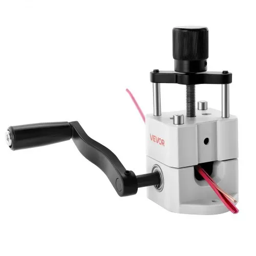 VEVOR Kabelschälmaschine, 1,5-25 mm, Manuelle Abisolierzange mit Handkurbel oder Bohrmaschine, 64Mn gehärtete Klingen, 45# Stahlrollen, ABC- & PC-Drahtschäler, Kabelabisoliermaschine – Bild 9