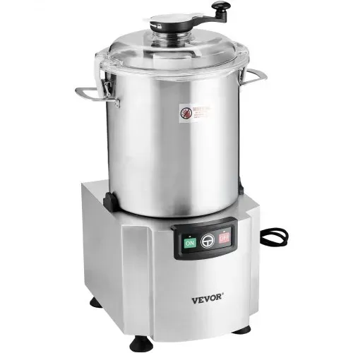 VEVOR Küchenmaschine Gemüsezerkleinerer 18 L Küchenmaschine aus lebensmittelechtem Edelstahl mit S-förmiger Klinge und Schaber, multifunktional zum Zerkleinern von Gemüse Obst Getreide Nüssen – Bild 8