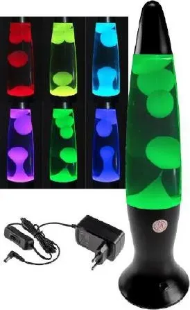 Lavalampe “CTL Funky LED” 40cm RGB Wasser & Wachs: Klar, Body: schwarz Lavalampe “CTL Funky LED” 40cm RGB Wasser & Wachs: Klar, Body: schwarz