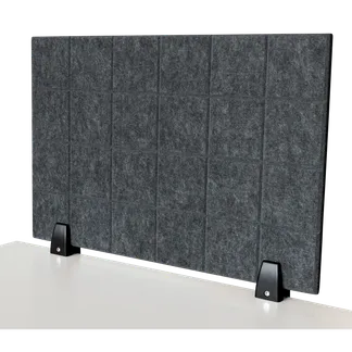 Trennwand-Set imstande, 1x Akustik-Trennwand 60x40cm, 1x Clip schwarz, 2er-Pack Trennwand-Set imstande, 1x Akustik-Trennwand 60x40cm, 1x Clip schwarz, 2er-Pack